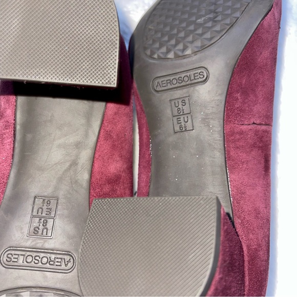 Aerosoles Heelrest Wine Red Chunky Heel Size 8.5 - Picture 5 of 6